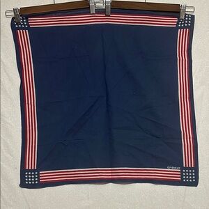 Vintage Givenchy Red, White, and Blue Striped Scarf